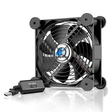 USB Computer Fan, 120Mm USB Fan with 3 Speeds Controller Small PC USB Fans for C picture