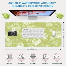 Extended Non-Slip Rubber Mouse Pad and Keyboard Mat, 1pc - Ideal for Gamers, H picture