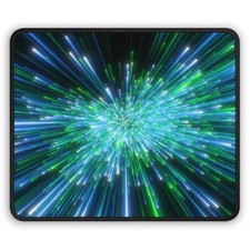 Cool Blue Warp Speed Intergalactic Gaming Mouse Pad 9