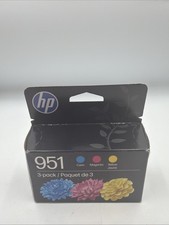 HP 951 Cyan, Magenta, Yellow Ink Cartridges (3 Pack) | Open box never used picture