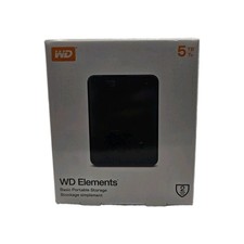 Western Digital 5TB Elements Portable Storage USB Brand New Sealed WDBU6Y0050BBK picture