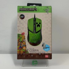 New Razer Cobra RZ01-04650200-R3M1 Wired Wired Gaming Mouse Minecraft Edition picture