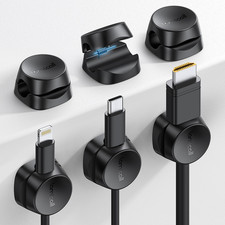 Lamicall 6-Pack Cord Organizer Spring Cable Holder Clips for Desk 1s Lock picture