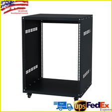 Heavy Duty 12U AV Rack Stand with Caster Wheels for Network and Studio Equipment picture
