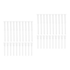 40Pcs Computer Case Fan Screws Soft Silicone Rubber White Shock Absorption Pins picture