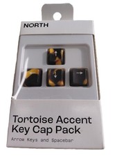 North Key Cap Pack Tortoise Accent Print Arrow Keys and Spacebar New picture