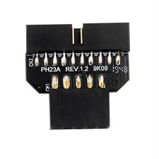 1Pc Panel Plug USB2.0 9-Pin Female to USB3.0 19-Pin Male Adapter For Mainboard b picture