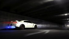 Cars nissan skyline gtr backfire Desk Mat Stitched picture