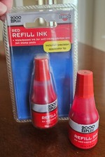 COSCO 2000PLUS Red Refill Ink 25 cc/0.9 oz., one new & the other one is used picture