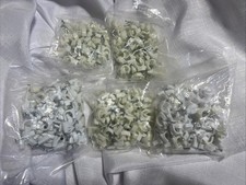500  Pcs 10mm Cable Clips with Steel Nails White And Off White Asst picture