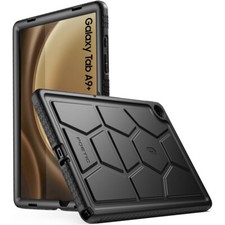 For Galaxy Tab A9 Plus 2023 Case Kids Friendly Shockproof Silicone Cover Black picture