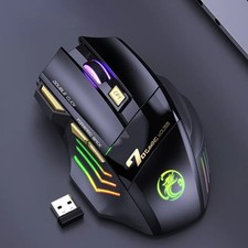 iMICE GW-X7 7-button RGB Silent Rechargeable Wireless Gaming Mouse picture