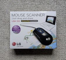 LG Smart Scan Black Computer USB 1200 DPI Mouse Model MCL1U (LSM-100) Scanner picture