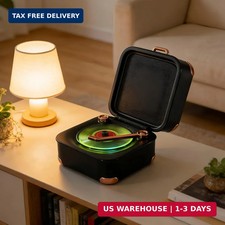 Retro Bluetooth Speaker with RGB Lights and 360° Sound picture