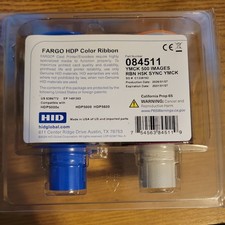 HID Fargo 084511 YMCK Full Color Ribbon 500-Print for HDP5000 5000e 5600 NEW picture