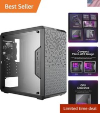 Stylish Black MasterBox Q300L Case - Magnetic Filters & Adjustable I/O Panel picture