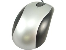 PS/2 Optical Computer Mouse - Black & Silver picture