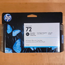 HP 72 Genuine/Original Photo Black Inkjet Ink Cartridge 130ml MPN C9370A picture