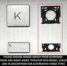 HP Pavilion 15-DW | 15-DW1081WM | KEYBOARD SINGLE REPLACEMENT KEYS KEYCAPS picture