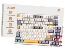 KN85 Wireless Mechanical Keyboard, 75% Layout, Retro Beige picture