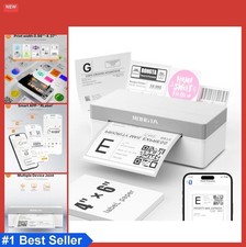 Thermal Label Printer 4x6 Bluetooth Wireless 203 DPI USB Shipping Label Maker picture