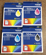 Brother Genuine LC504XL Ink Cartridges 4-Pack CMYK LC504XLY/XLM/XLC/XLBK picture