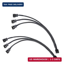 2-Pack 3-Way 4 Pin PWM Fan Splitter Cable - 10.6 Inches / 27 cm, 1x PWM Master t picture