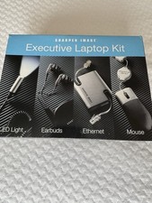 New Sharper Image Executive Laptop Kit LED Light Earbuds Ethernet Cord & Mouse picture