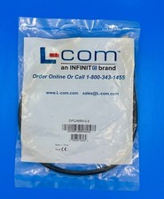 L-Com DPCAMM-0.5 DisplayPort Cable 0.5m Male to Male 4K UHD Shielded Black picture