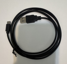 USB-A Male to USB-C Male Charging/Data Round Cable 5 ft Black picture