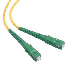 20 PACK LOT 30m SC(APC)-SC(APC) Simplex 9/125 OS2 Singlemode Yellow OFNR 100FT picture