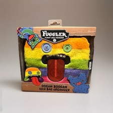 Fuggler Oogah Boogah Tech Bag Organizer Furry Plush Zipper Case Rainbow New 2026 picture