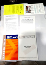 Vintage 1990s BitCom 3 & FAXit Windows 3.0 Software Manual Lot Unopened  picture