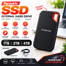 High Speed Portable External SSD Hard Drive USB-C 1TB 2TB Storage for PC Mac picture