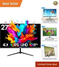 27 Inch Frameless 4K UHD Monitor - 178° Viewing Angle, Ideal for Home & Office picture