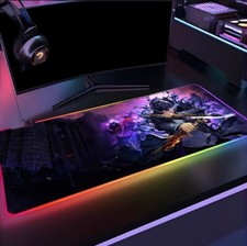 🔥 Solo Leveling XXL RGB Gaming Mouse Pad - Sung Jinwoo & Shadow Monarch 🖱️ picture