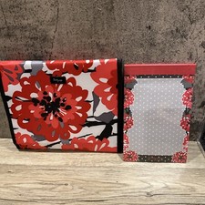 THIRTY ONE Fold It Up Organizer ~ BOLD BLOOM Tri-Fold iPad/ Tablet Case- New picture