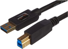 Amazon Basics USB-A to USB-B 3.0 Cable, 4.8Gbps High-Speed with Gold-Plated Plug picture