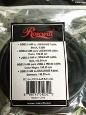 Rosewill RC-6 USB3 -AM - MB - BK Cable Black picture