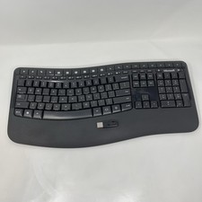 Microsoft Wireless Comfort Keyboard 5050 Model 1728 & USB Receiver Set picture