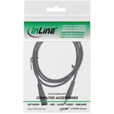 26803B InLine Extension Cable DC Male 5 5x2 1mm Black 3m ~D~ picture