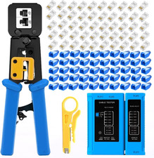 Gaobige Rj45 Crimping Tool for Cat6 Cat5E Cat5, Sturdy Pass through Crimper picture