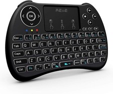 (Backlit Version) H9+ Mini Keyboard,2.4GHz Wireless Mini Handheld Smart TV picture