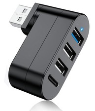 USB 3.0 Hub [90°/180° Degree Rotatable], 4-Port USB Splitter Extender with 3 ... picture
