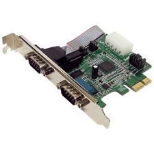 StarTech PEX2S952 Dual-Port Serial RS-232 DB9 PCI-Express x1 Adapter Card picture