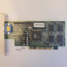 ATI Rage IIC AGP 8MB Vintage Video Graphics Card 215R2QZUA21 9806-05A VGA BIOS picture