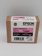 Light Magenta Ink Cartridge Epson T5806 UltraChrome K3 Stylus Pro 3800 80ml OEM picture