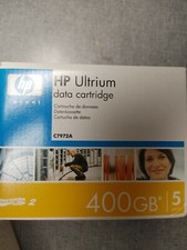 New, Lot of 10ea Genuine HP # C7972A, LTO-2 Ultrium DATA Cartridges, 400GB  picture