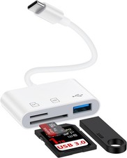 USB C SD Memory Card Reader for Samsung Galaxy S26 S25 Ultra Edge S24 S23 picture