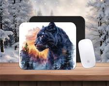 Black Panther theme PC/laptop Mouse Pad, CHOICE, , gifts, wildlife picture
